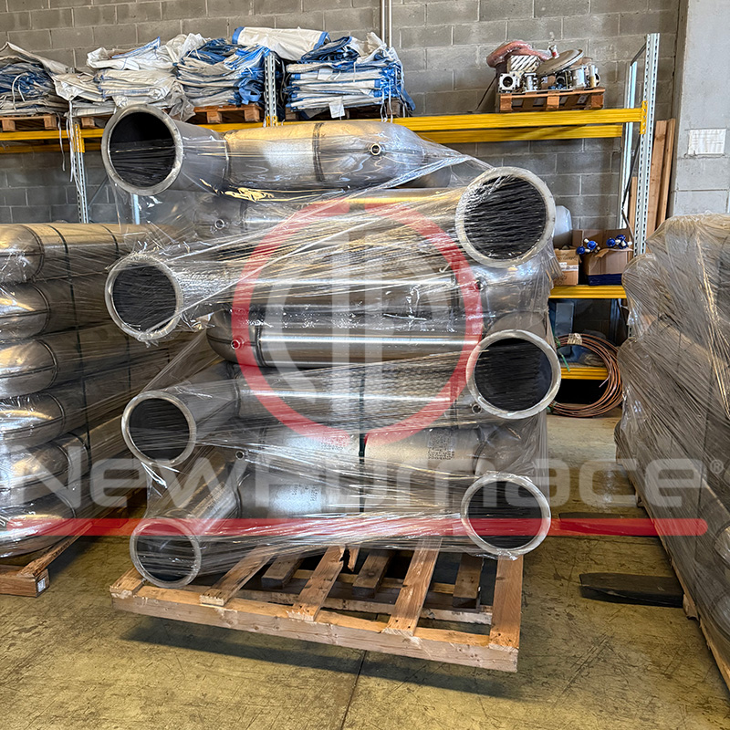 recuperative radiant tubes for enamel furnace oven